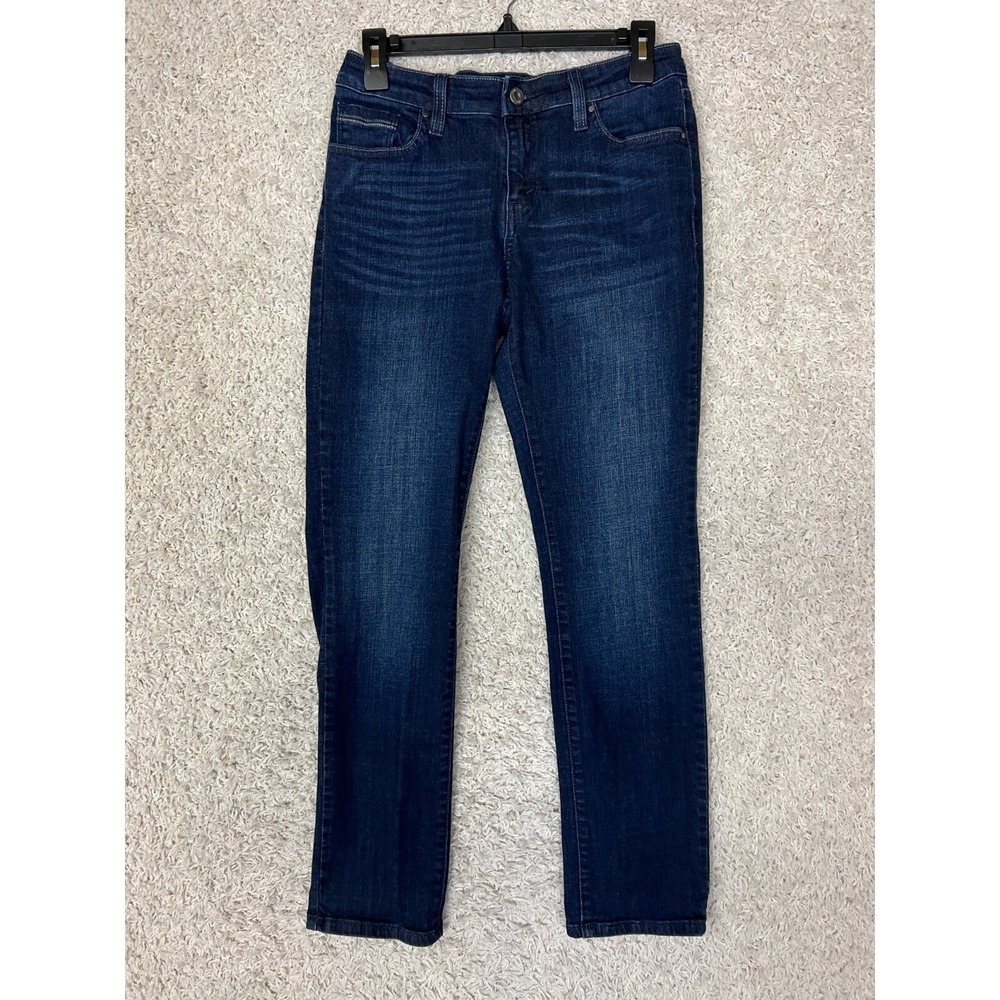 Levis Mid Rise Skinny Jeans Womens 6 Dark Blue Denim Stretch Preppy Casual